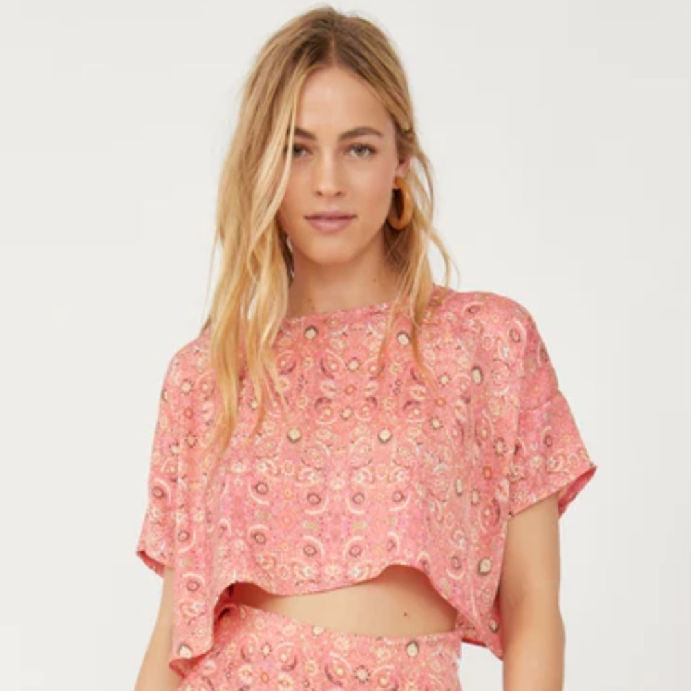 Free People Marion Crop Top Size 10 NWT
